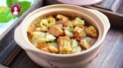 砂锅白菜豆腐：这个季节最喜欢吃咕嘟咕嘟冒热气的炖菜了砂锅白菜豆腐的做法